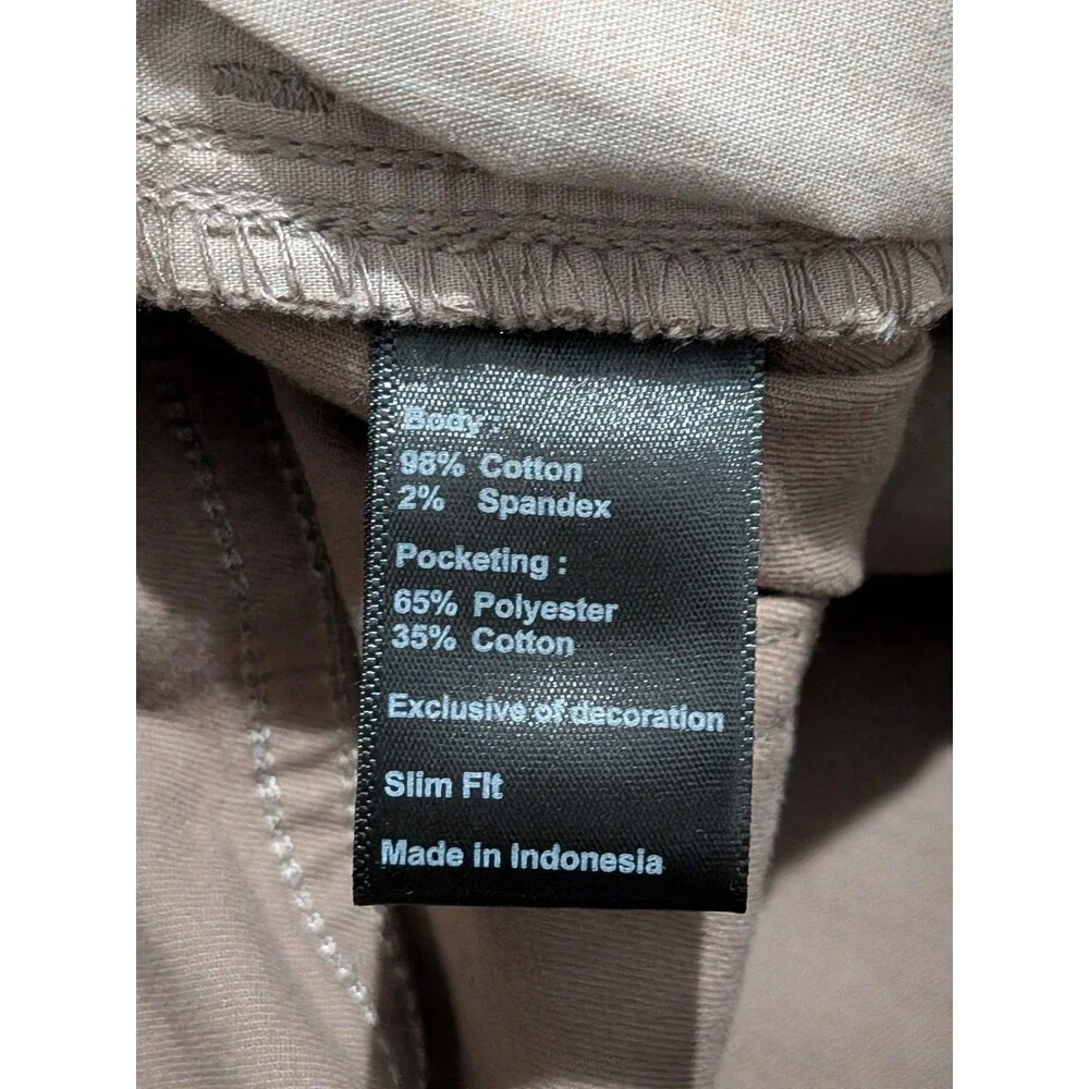 Flint And Tinder Pants Mens 34x36 (33x35) Slim Fit Brown